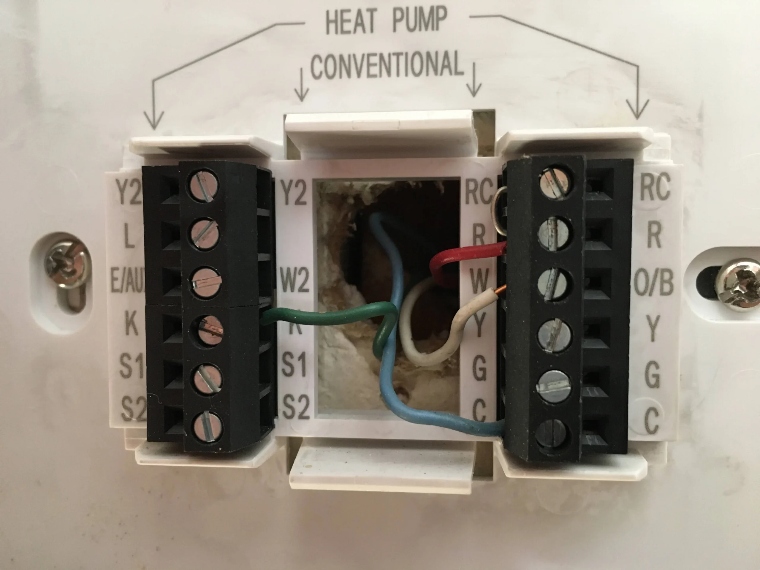 honeywell thermostat wiring