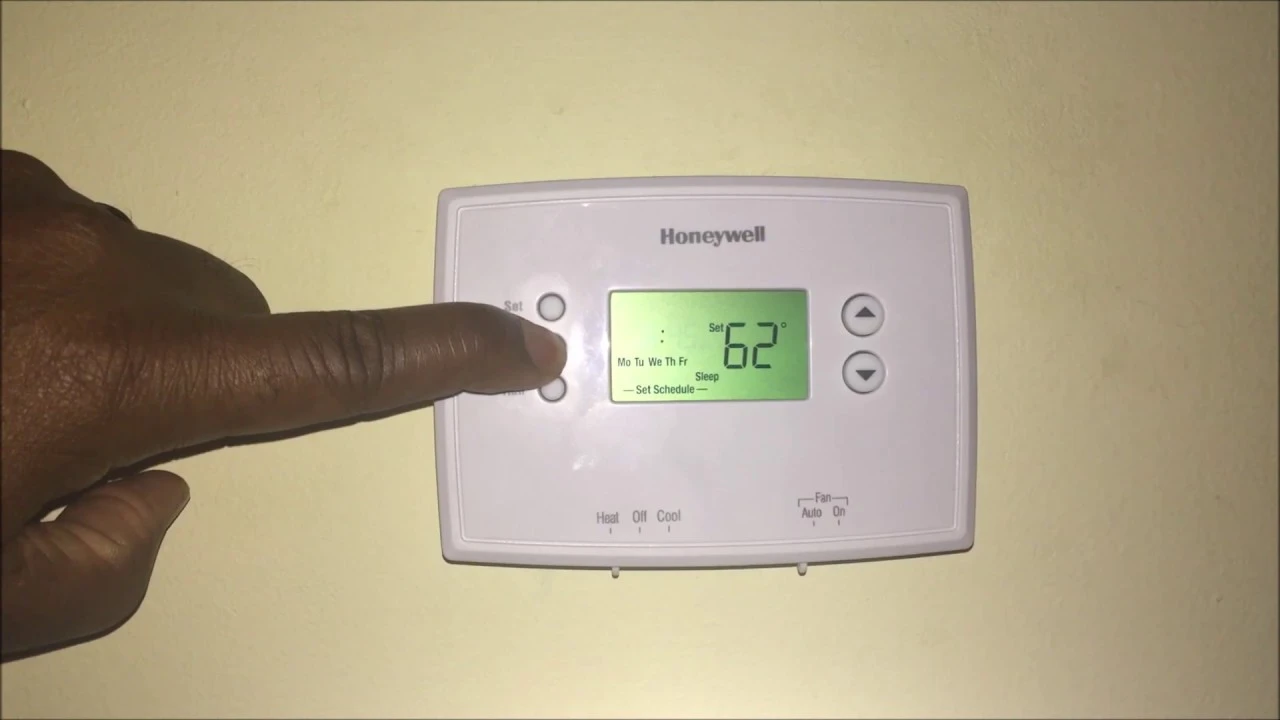 set honeywell thermostat temperature
